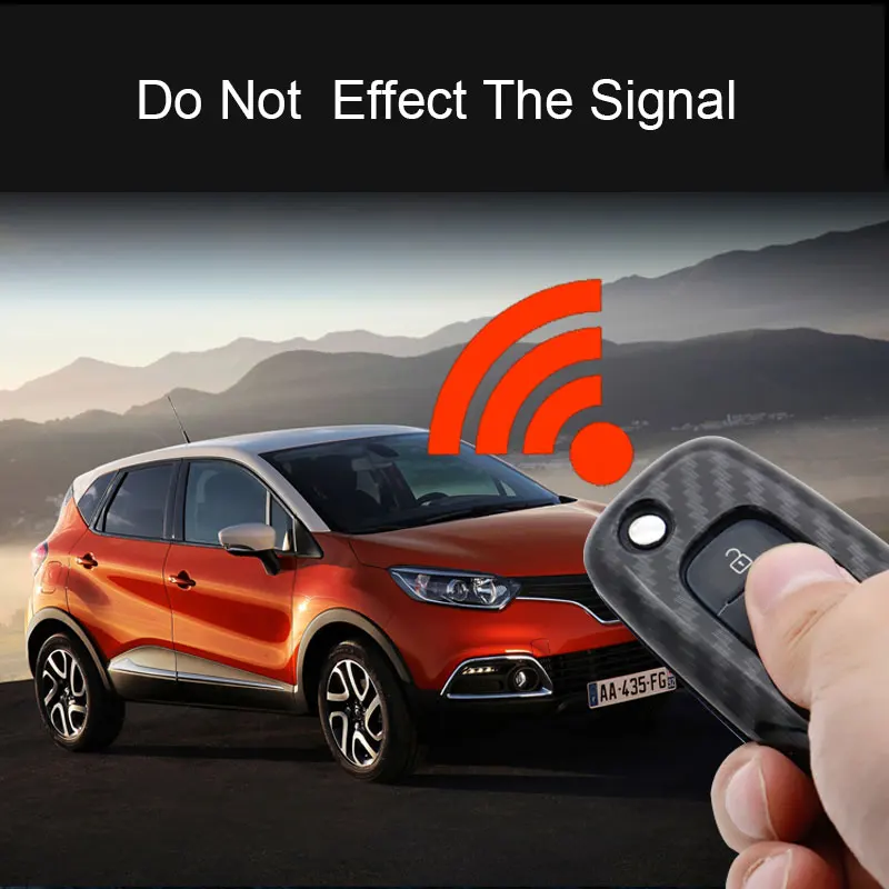 Карбоновый чехол для ключей ABS для Renault Koleos kadjar Scenic Megane Sandero без ключа пульт дистанционного Fob оболочка Защитная крышка авто аксессуары