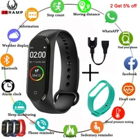 jaramp 2021 smart band waterproof sport smart watch men woman blood pressure heart rate monitor fitness bracelet for android ios