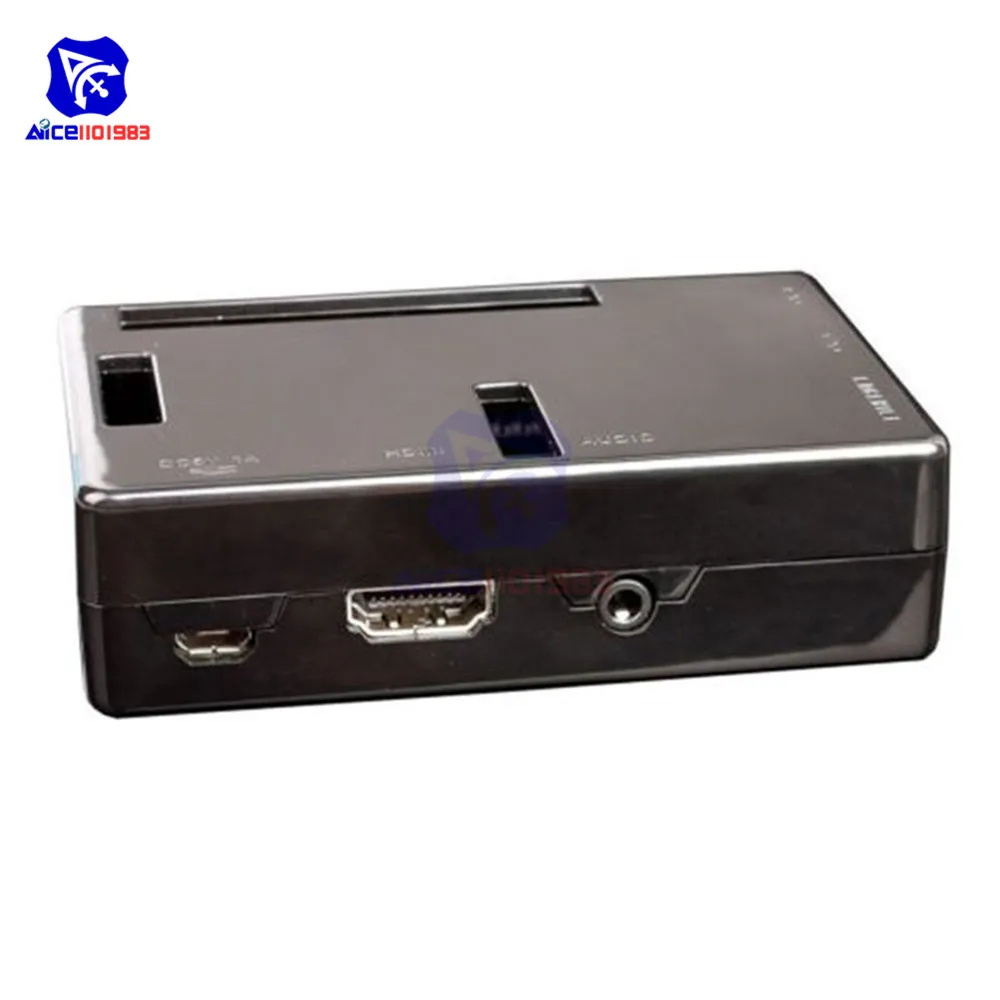 Защитный черный чехол diymore для Raspberry Pi 2 Model B ABS V2 | Электронные компоненты и