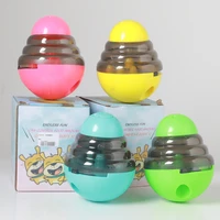 interactive dog toys gourd shape iq food ball toy smarter food dogs treat dispenser for dogs cats playing training pets supply
