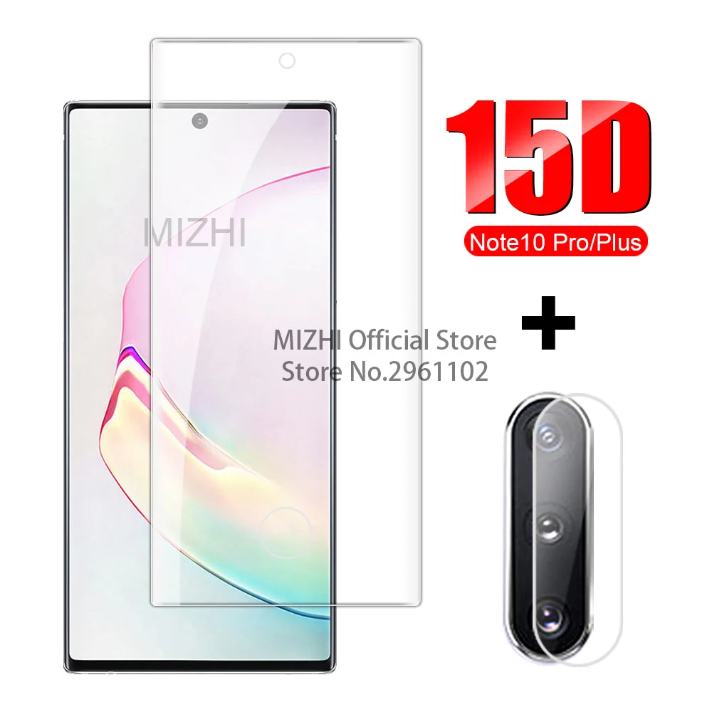 15D стекло камеры для samsung Galaxy Note 10 Plus закаленное стекло экрана протектор на для samsung Note10 Pro не 10 Plus стеклянная пленка