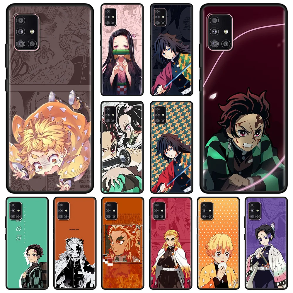 

Anime Cartoon Demon Manga Black Shell For Samsung A51 A71 A52 A91 A72 A42 A41 A32 A31 A21s A21 A12 A02s Cover