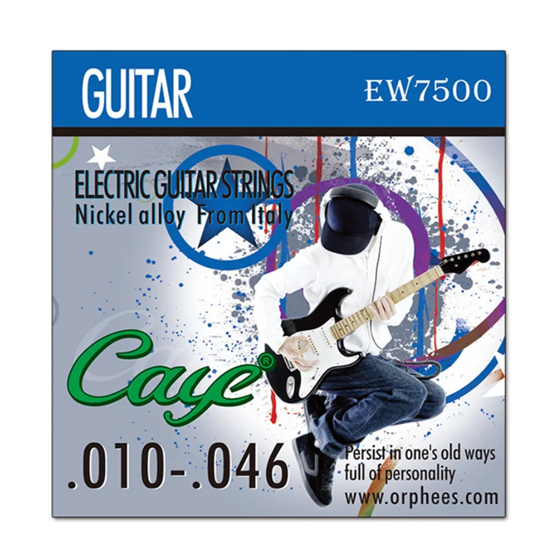 ew gitarre teile elektrische gitarre saiten set metall rock hexagonal carbon stahl elektrische gitarre string sets gitarre zubehör free global sh
