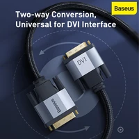baseus dvi cable high speed dvi d male to male video cable 2k dual link adapter 2m 3m for projector lcd dvd hd tvtv boxmonitor
