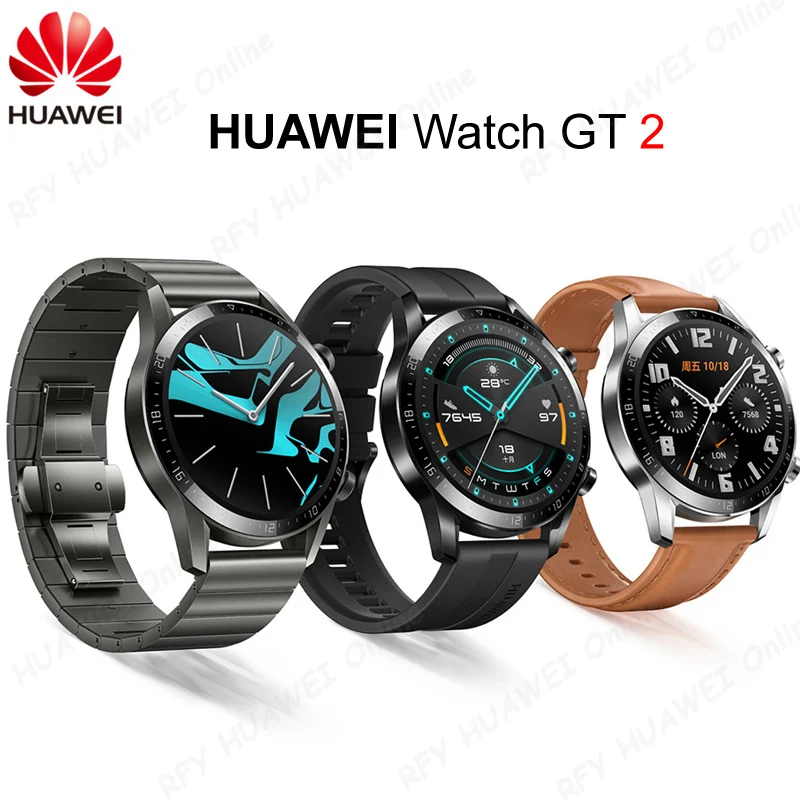 Huawei Watch GT 2, умные часы, Bluetooth, умные часы, 5,1, 14 дней, время работы от батареи, телефонный звонок, частота сердечных сокращений для Android iOS