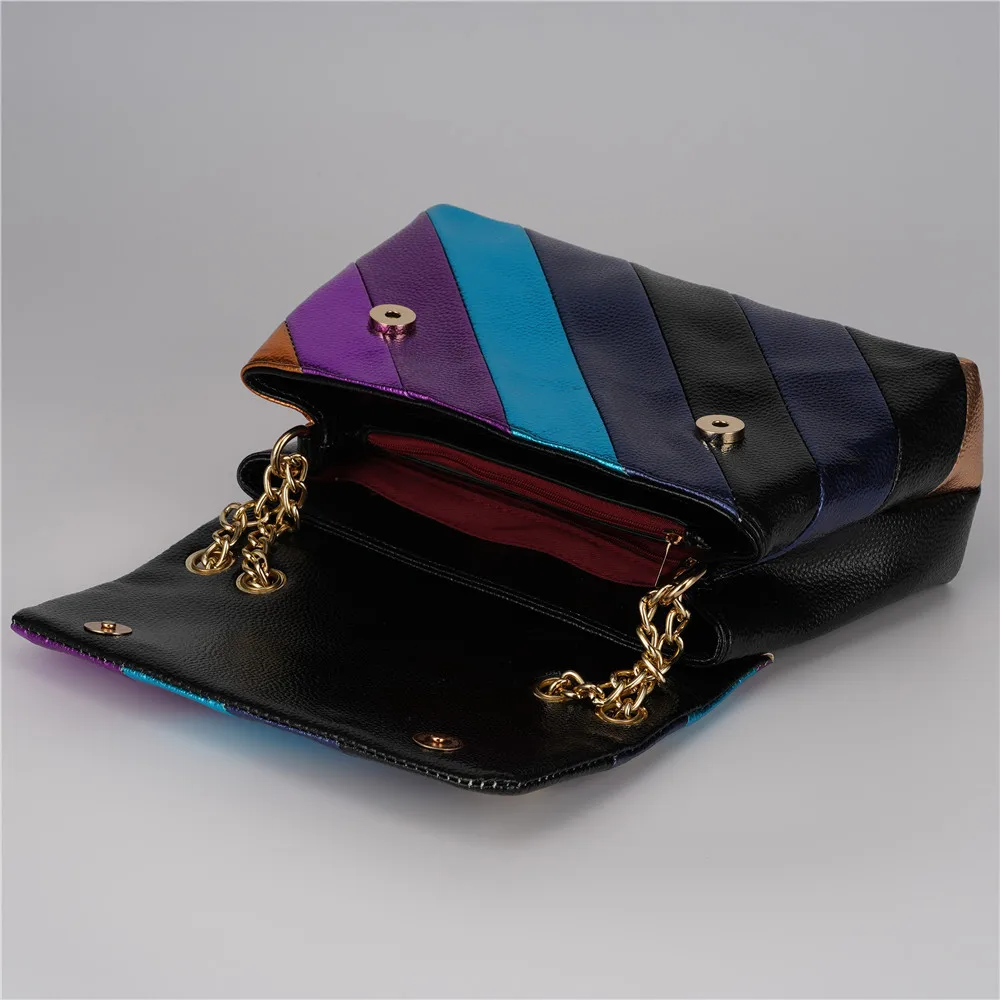 Лидер продаж летняя Яркая блестящая сумка через плечо из искусственной кожи с