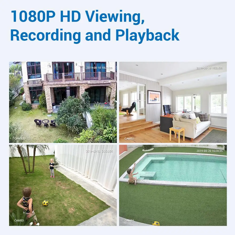 SANNCE 4CH HD 1080P XPOE CCTV видео NVR система 4 шт. 2MP POE ip-камера для улицы, защищенная от атмосферных воздействий, Домашняя безопасность, наблюдение, Wi-Fi комплекты