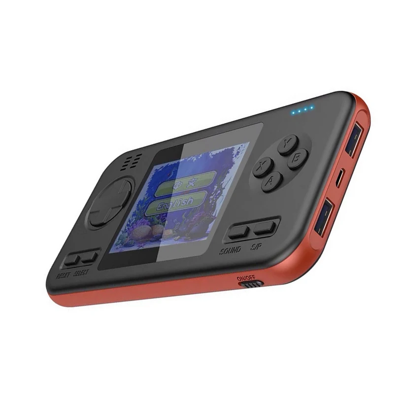Встроенный аккумулятор 416 Games wth 8000 mAh, внешний аккумулятор, ретро портативная игровая приставка, 2,8 дюймов, цветной ЖК-дисплей, игровой геймпад