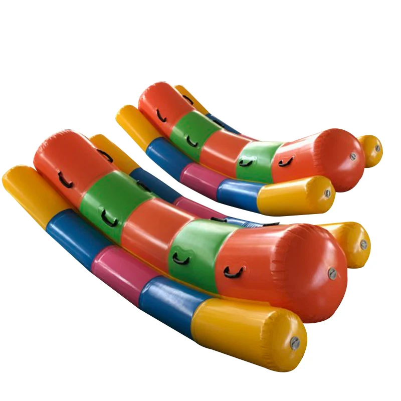 3 м гигантские красочные надувные игрушки для езды Seesaw герметичные водные луга