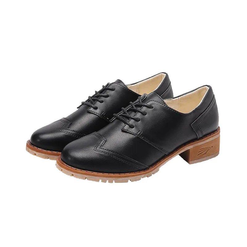 

Новые Модные Повседневные туфли, женская обувь на среднем каблуке, женское платье-Лоферы черного цвета 41 42 43