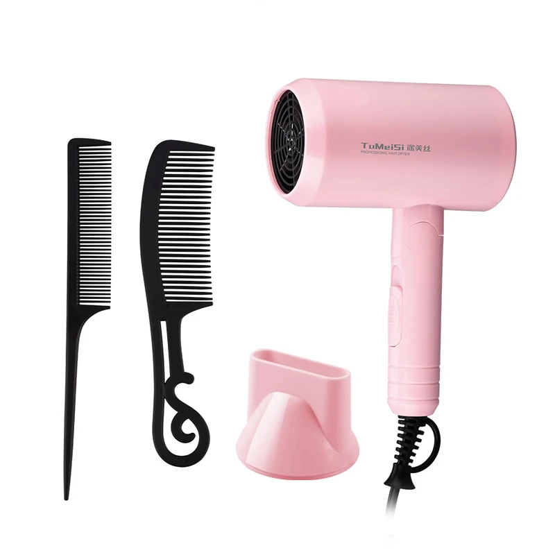 

Professional 1200W Negative Ionic Folded Blow Dryer Constant Temperature Electric Hairdryer Hot Cold Hair Dryer Styling Salon