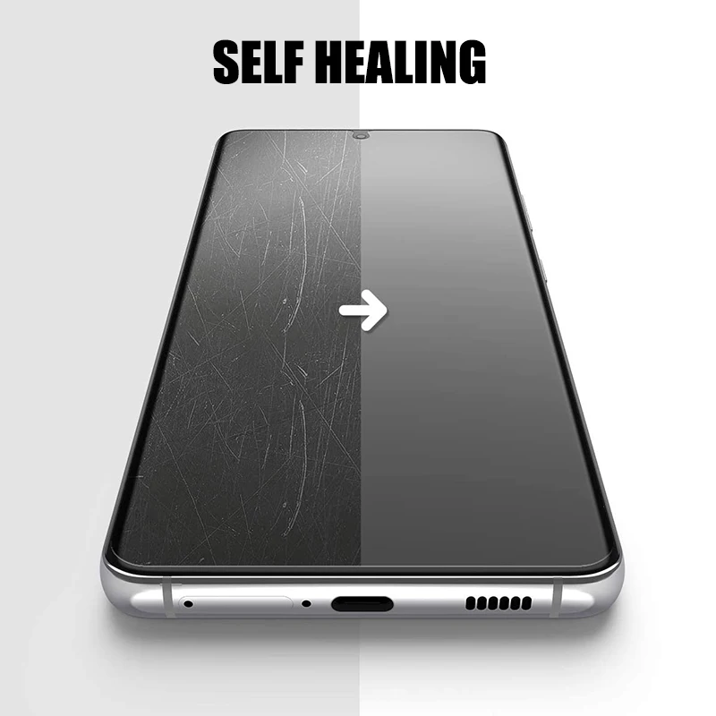 4 Pack Galaxy S20 Plus Screen Protector TPU for Samsung S7 edge S8 9 10 S21 FE Note 20 Ultra 5G Hydrogel Front Back Film sheild