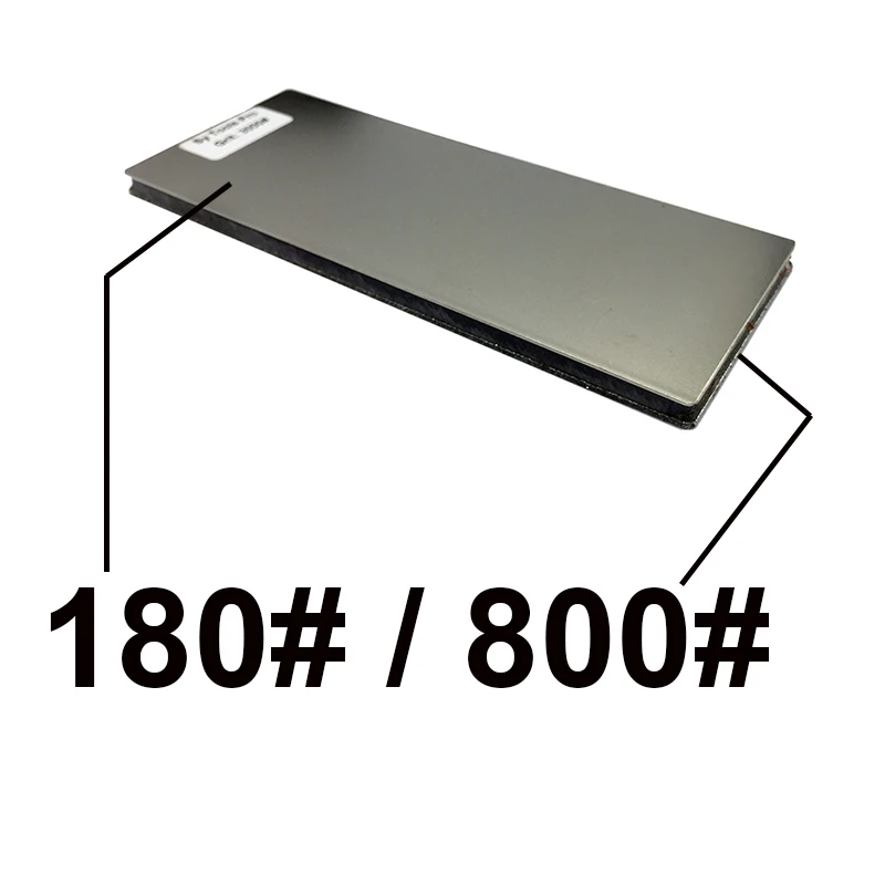 180 add 800 80-3000 зернистость " двухсторонний Алмазный точильный камень бар точильный камень Полировочный блок точилка для ножей деревянная Нескользящая основа - Color: 180 add 800