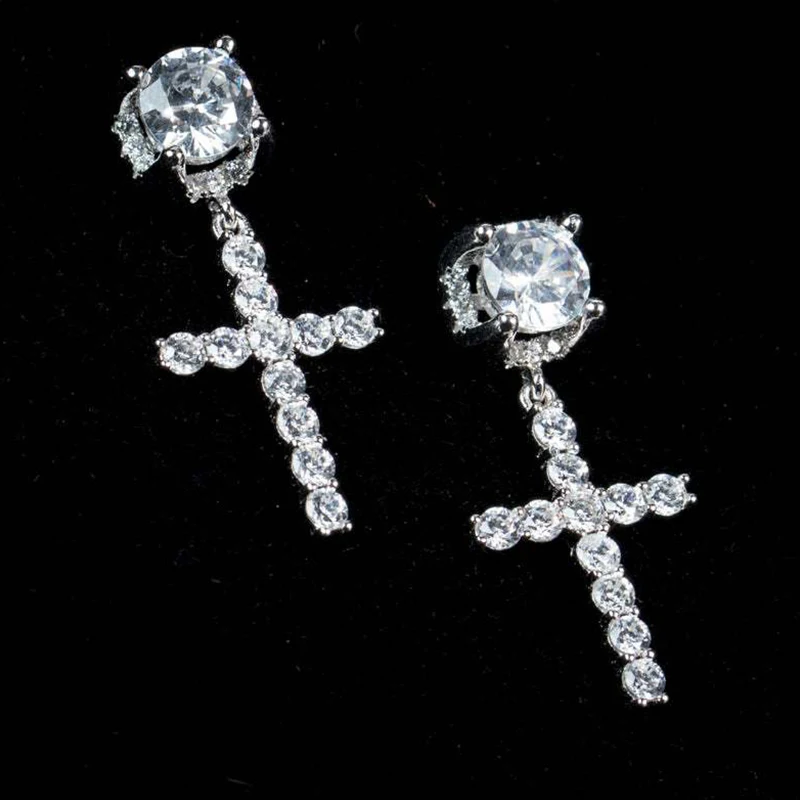 

Fashion Cross Pendant Cartilage Drop Dangle Earrings Punk Style Jewelry For Cool Women Girls Friendship Gifts Jewelry Gift