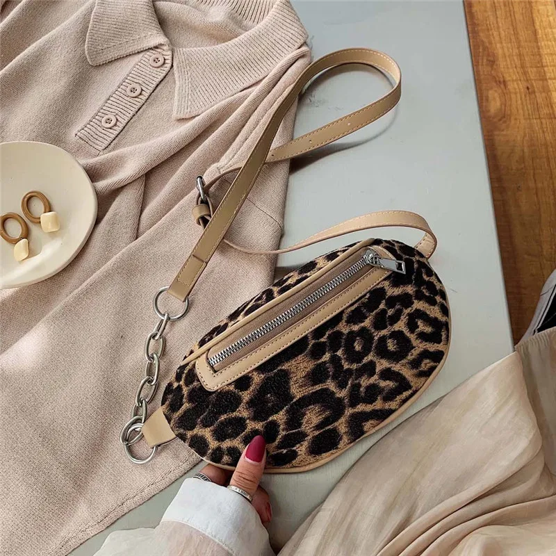 2019 Leopard Print Waist Bag Women Belt Chest Luxury Fanny Pack for Zipper Bum Purse Street Shoulder Bags Pochete #40 |