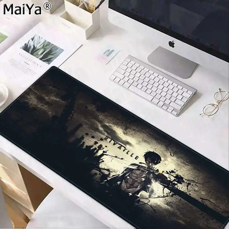 Maiya крутая новая атака на Титанов аниме ноутбук компьютерная коврик для мыши