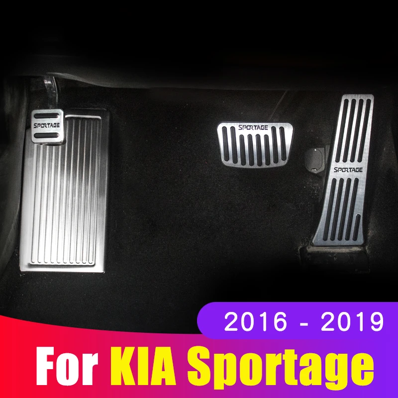 Алюминиевая Автомобильная педаль акселератора подставка для ног накладка на