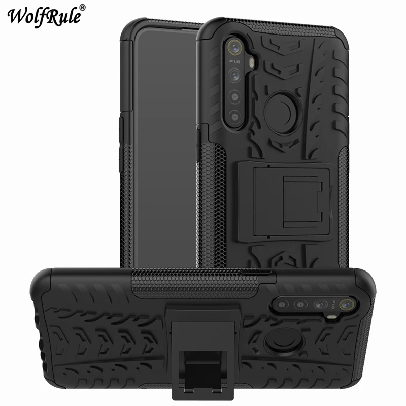 

Wolfrule Case For Oppo Realme 5 Case Dual Layer Armor TPU+PC Shockproof Cover For Oppo Realme 5 Phone Case Realme 5 Coque 6.5"