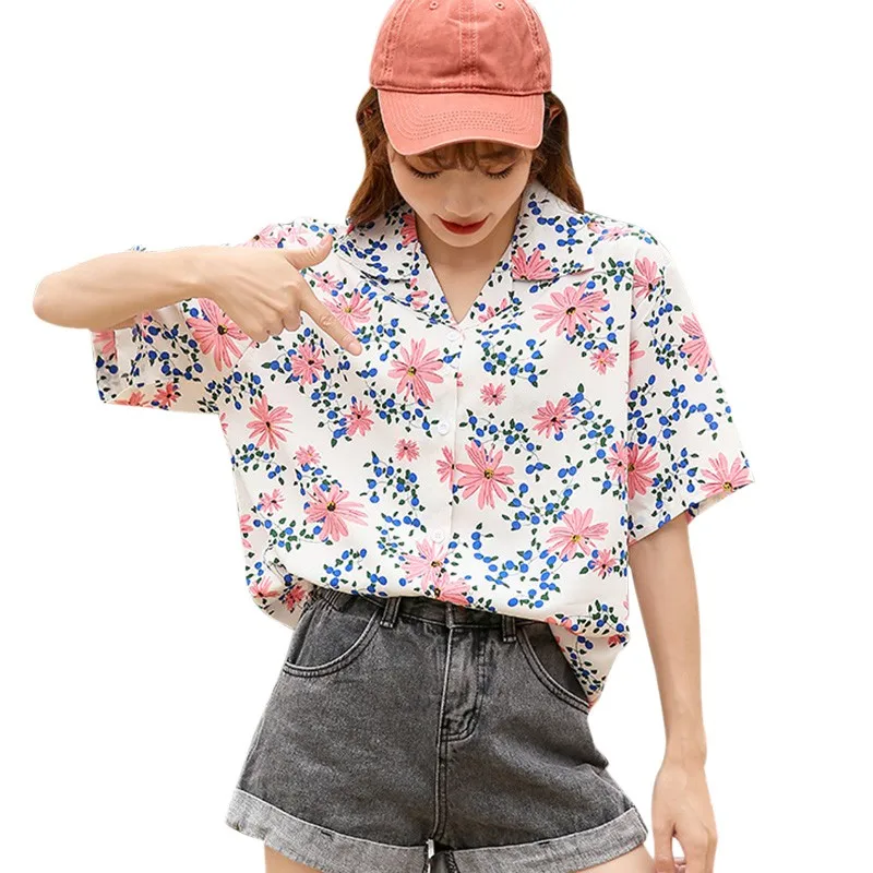 

Винтажная Цветочная блузка с длинным рукавом, женские рубашки, женские летние блузки, уличная одежда