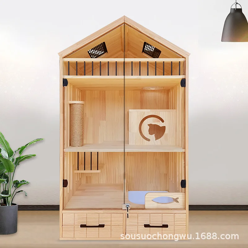 80*60*140 тумба для кошек из цельного дерева мебель инструмент ползания|Мебель и