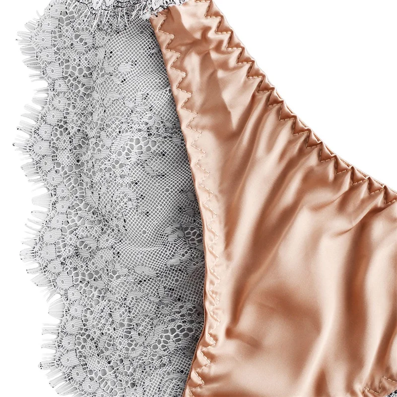 Women's Eyelashes Lace Stitching Sexy Underwear Underwire Bra and Panties Three-piece Thin Mesh See-Through Erotic Lingerie Set