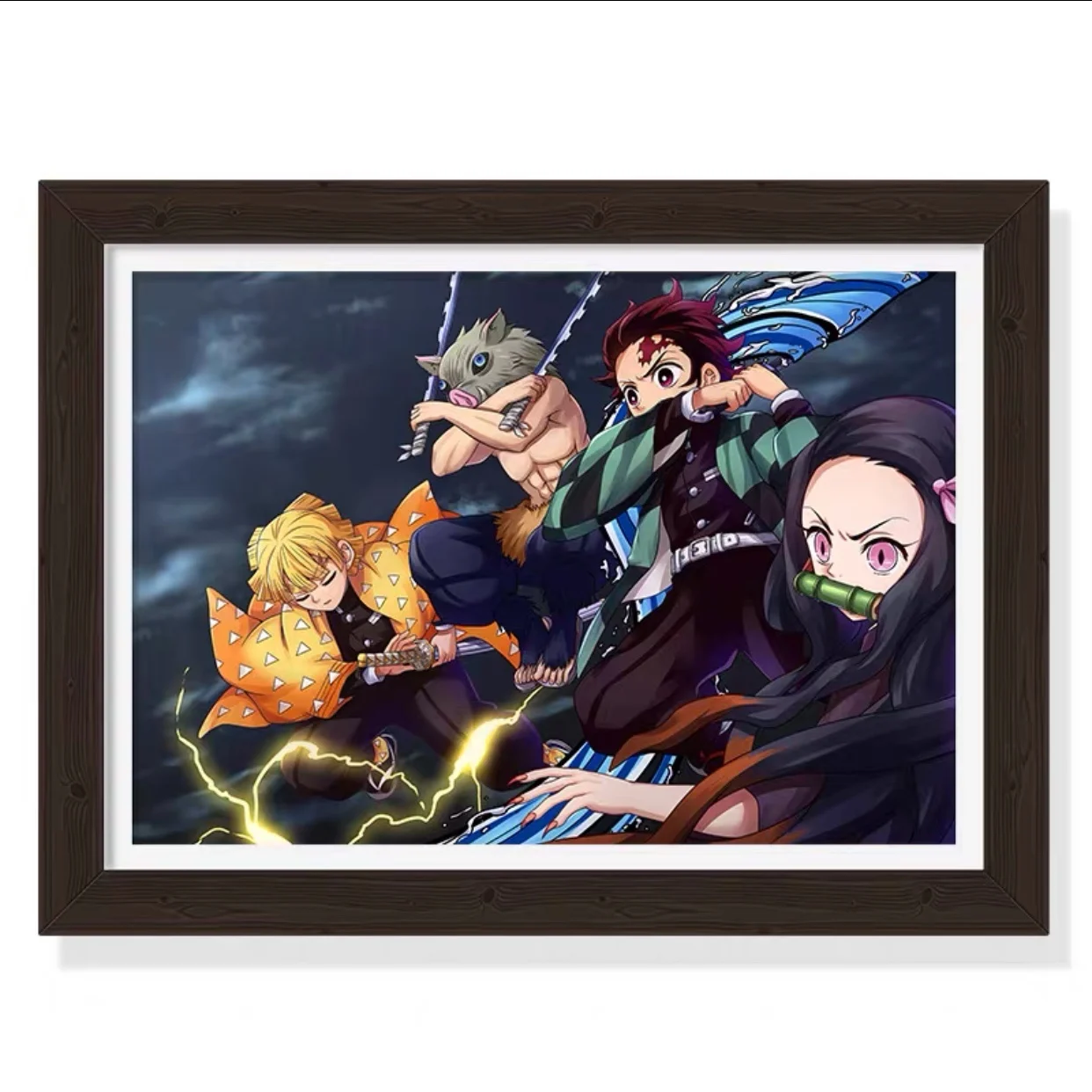 

Super High Quality Demon Slayer Decorative Paintings Anime Tanjiro Multi-layer Three-dimensional Picture Frame Drawing Gifts