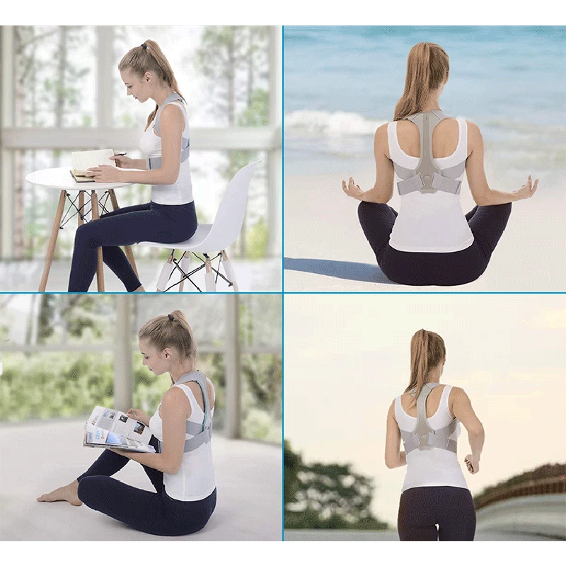 Пояс для поддержки плеч и спины Корректор осанки ключицы позвоночника