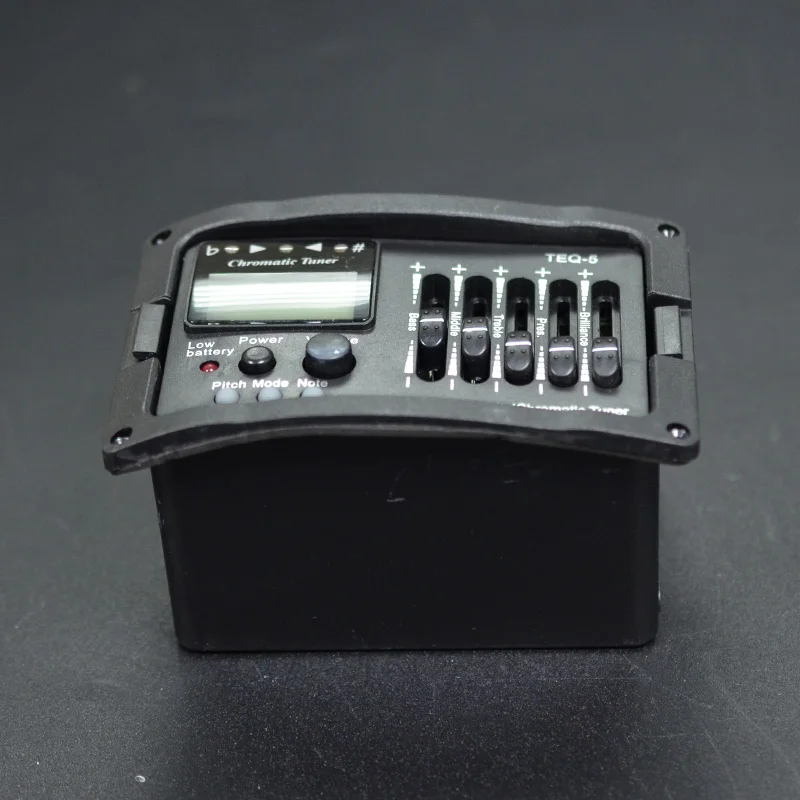 5 Band Acoustic Guitar Preamp EQ Equalizer Classical Amplifier Digital Chromatia Blend Tuner Piezo Pickup | Спорт и развлечения