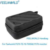 feelworld portable handbag for f5 fw568 f570 f6 field camera monitor black photographic equipment bag carrying case for monitor