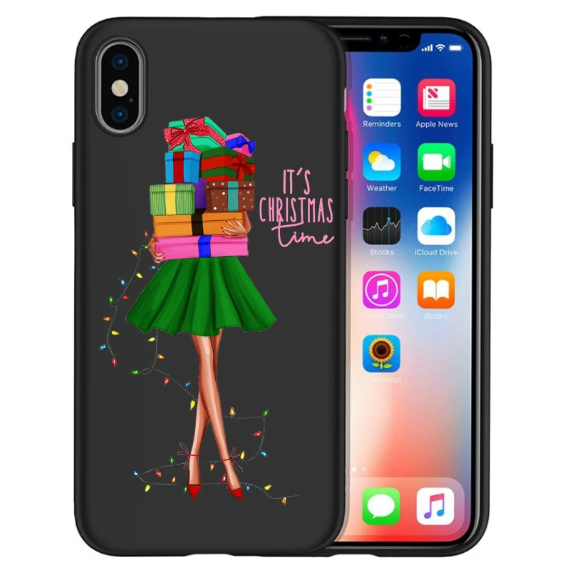 Для iphone 11 Pro Max Рождественская Елка роскошный модный чехол для девушек для iphone 8 7 X XS Max XR 6 7 8 Plus 5s SE чехол Etui