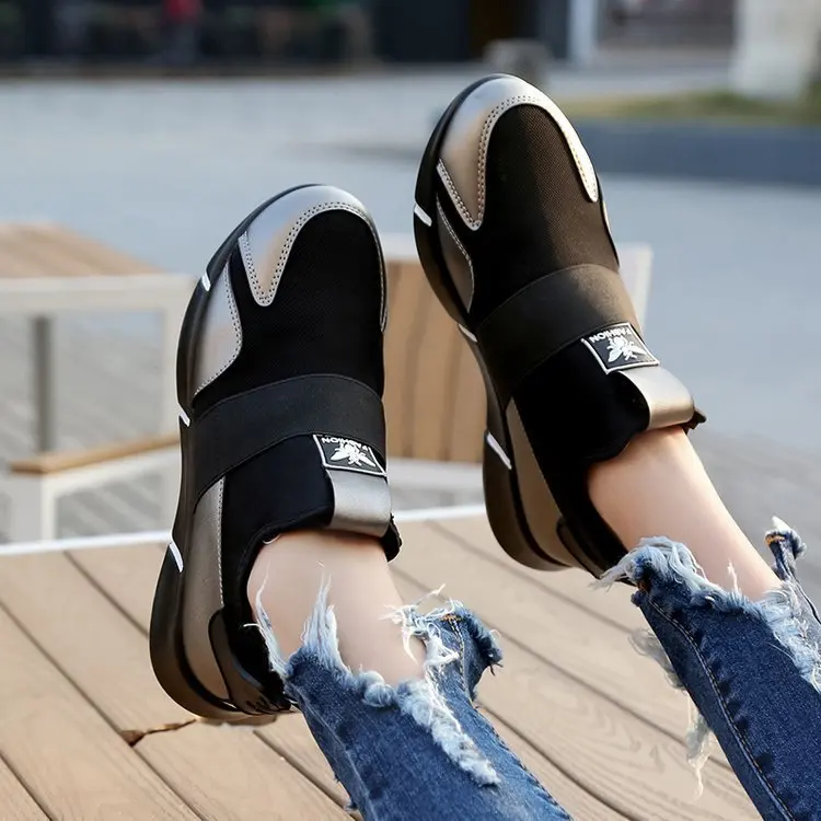 Женские кроссовки с вулканизированной подошвой сетчатые дышащие для ходьбы на