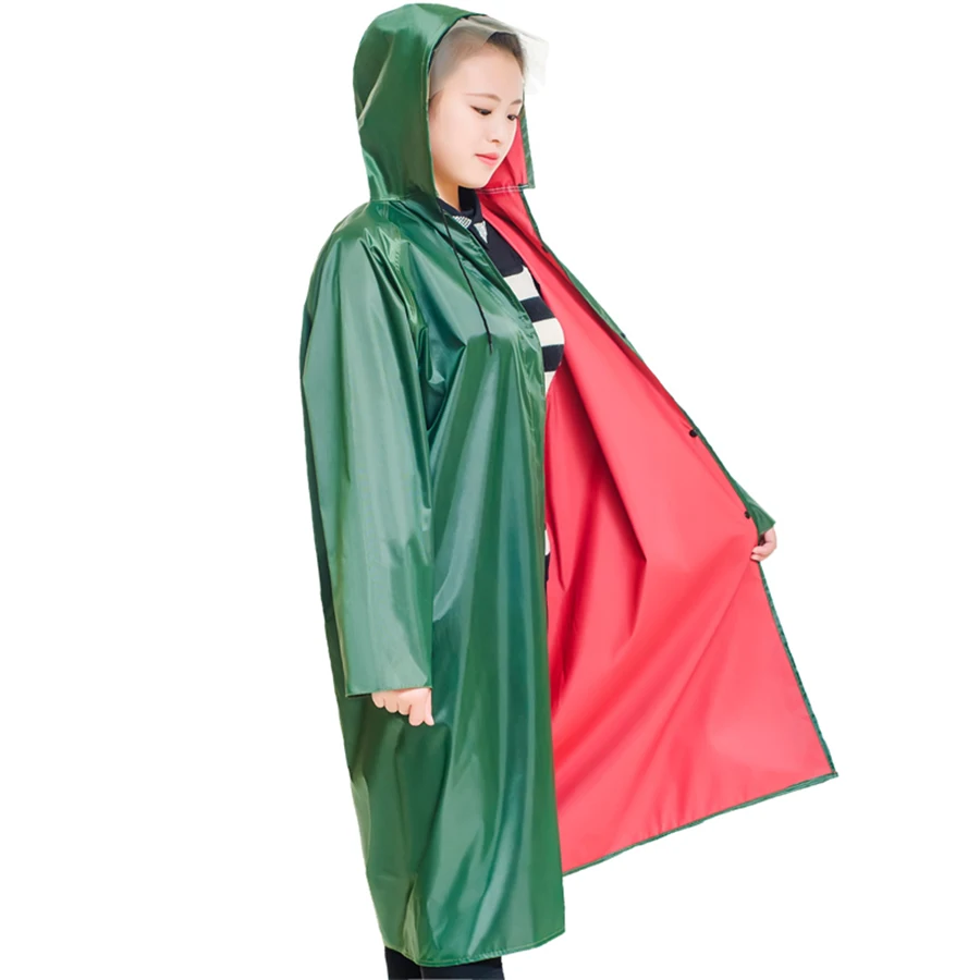 

Raincoat Women Windbreaker Waterproof PVC Poncho Rain Coat Adults Men Parka Plus Size Trench Rain Jacket Woman's Raincoats 6YY41