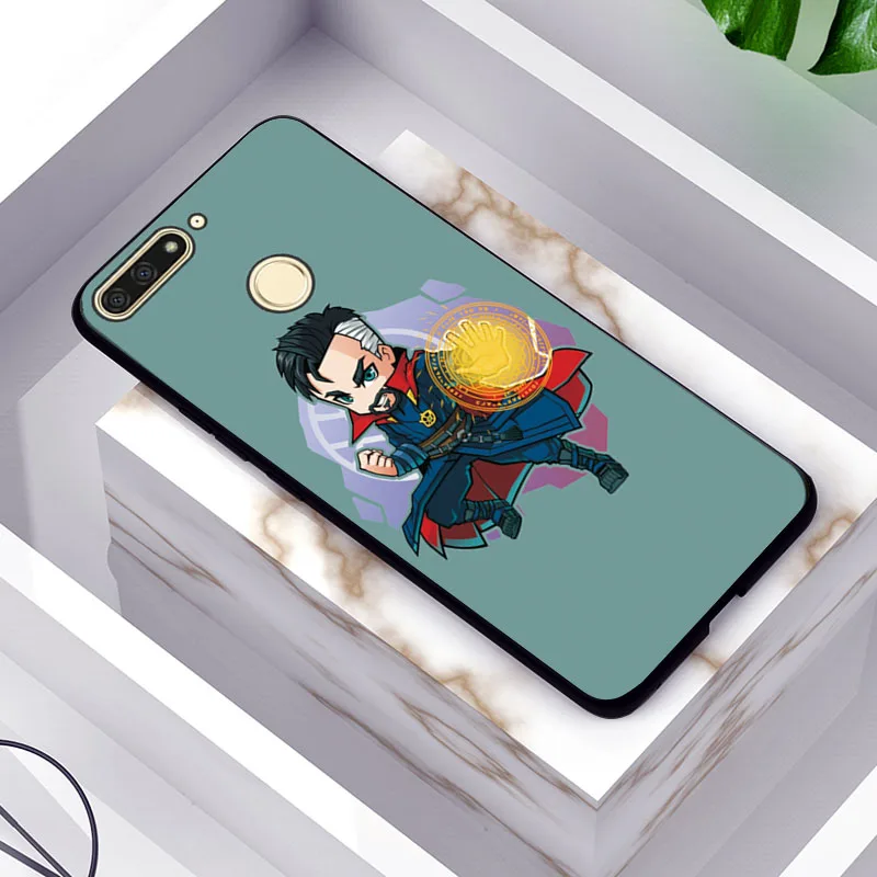 TPUBLK583 Для huawei Honor 7A Pro Чехол Honor 7C 7X7 S с мультяшным Веном Железный человек черный ТПУ чехол для huawei Honor 8S 8C 8X чехол Honor 8 9 Lite - Цвет: TPUBLK583