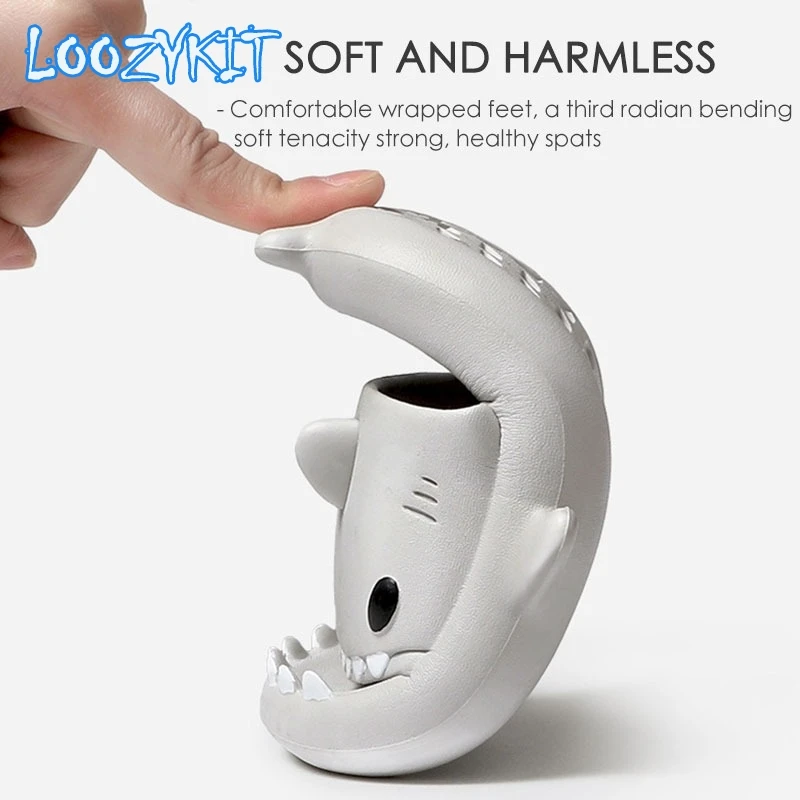 Летние детские тапочки Shark радужная обувь для детей малышей улицы Эва мультяшный