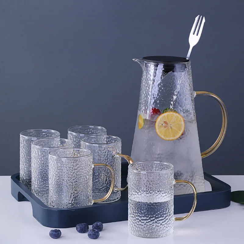 Стеклянный чайник для чая объемом 1 5 л холодный стеклянный кувшин бутылка воды с