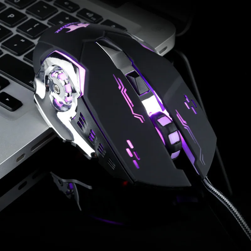 Маленькая Волшебная Улучшенная подсветка кабеля USB Проводная мышь соревновательная игра ноутбук офис USB компьютерная игровая мышь оптоэлектронный