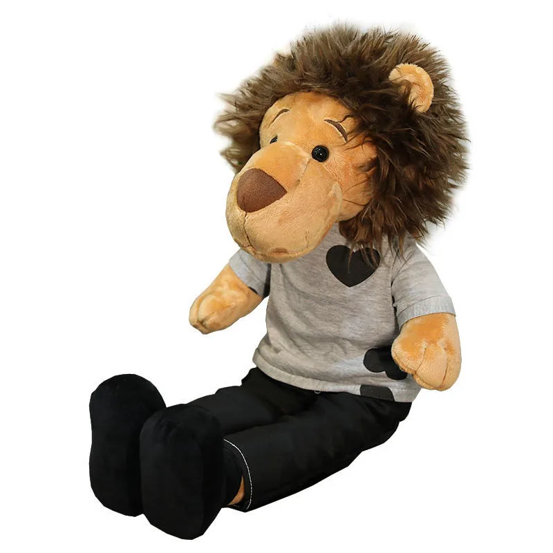 

New 50CM Lion Elephant Giraffe Monkey Stuffed Plush Doll Jungle Series Stuffed Animals Toys for Kids Baby Children Gifts