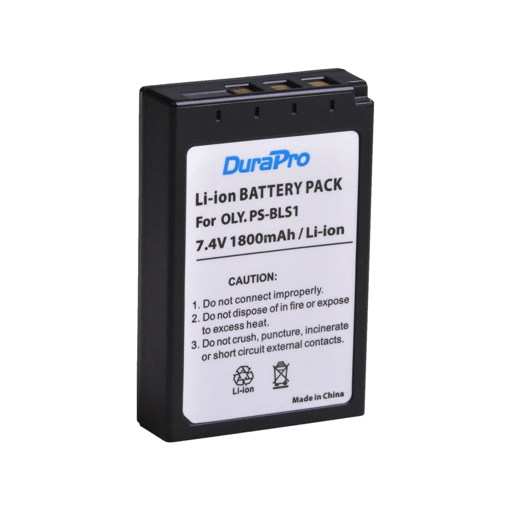 DuraPro 4x1800mAH PS-BLS1 PSBLS1 Аккумулятор для фотоаппарата Olympus | Электроника