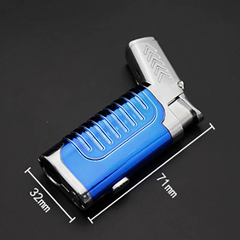 Новинка 2019 три турбо зажигалки газовая зажигалка большой емкости распылитель