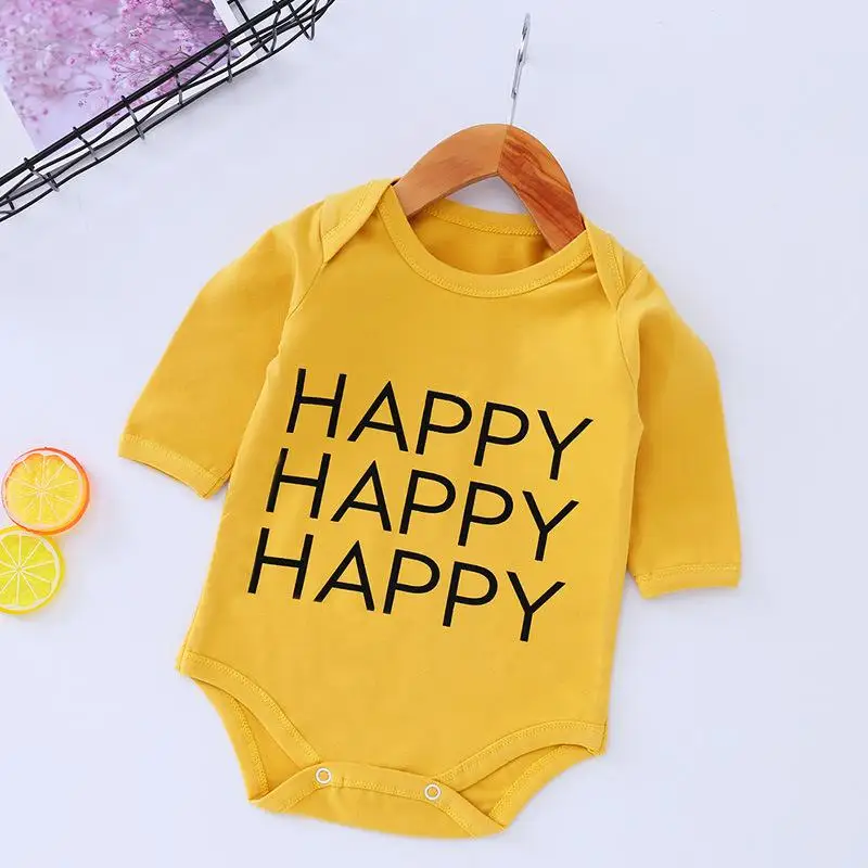 

ZWF299 Baby Spring Autumn Clothing 0-24M Toddler Baby Kid Girl Boy Ribbed Rompers Solid Long Sleeve Jumpsuit Outfit Clothes