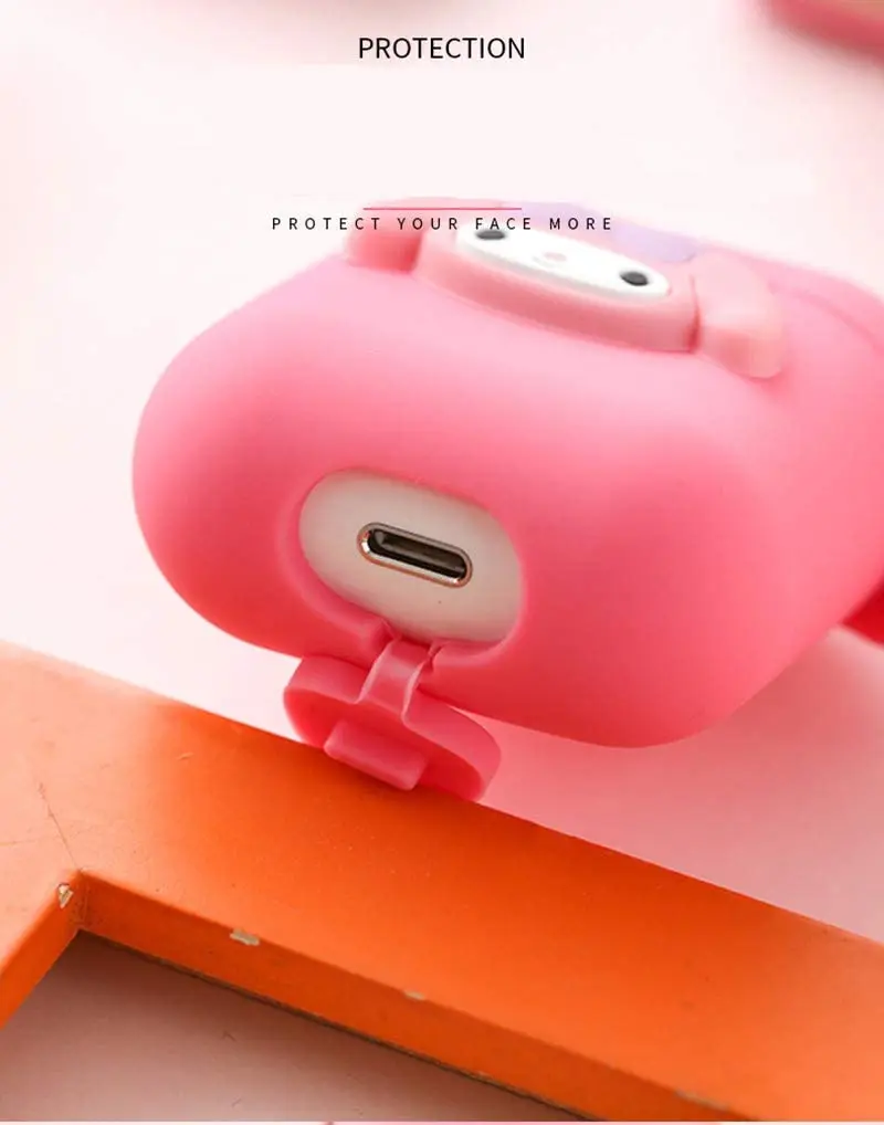 

For airpod csaes Cute Cartoon Earphone Accessories For Cover 3D Airpod Case Silicone For Airpod 1/2