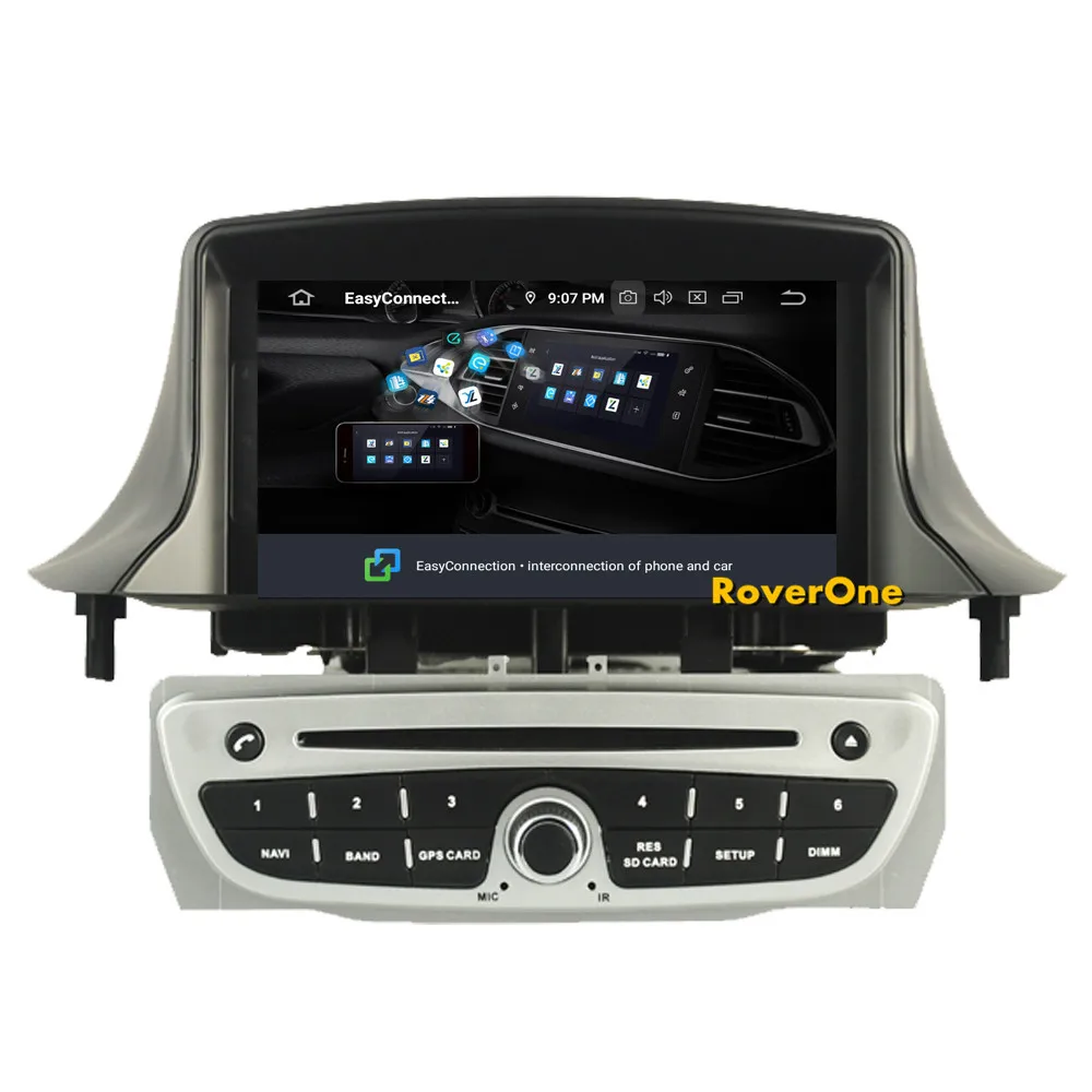 Автомобильный мультимедийный плеер RoverOne для Renault Megane III 3 Fluence Android 9,0 Восьмиядерный Авторадио gps стерео медиа система