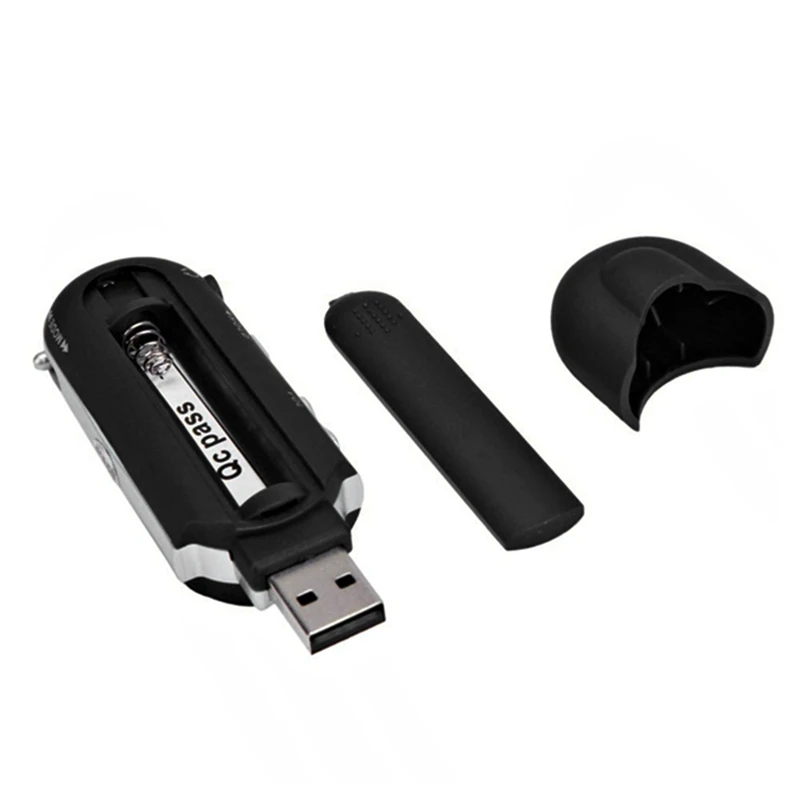A screen MP3 U disk No. 7 battery card USB in-line radio cassette player black | Электроника
