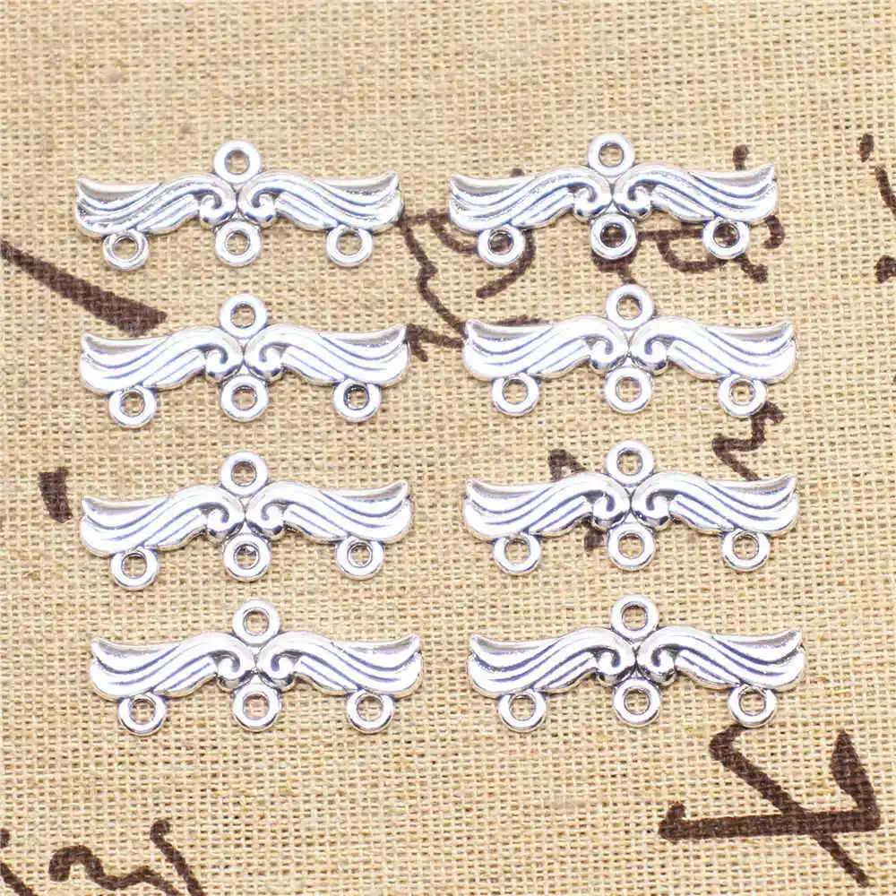 

Jewelry Making Charms earring connector 20pcs 30x12mm antique silver color Xiangyun earring connector