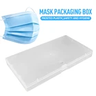 15 шт Портативный прозрачные одноразовые маски для лица Чехол Контейнер для хранения коробка Безопасность коробка маска органайзер для хранения