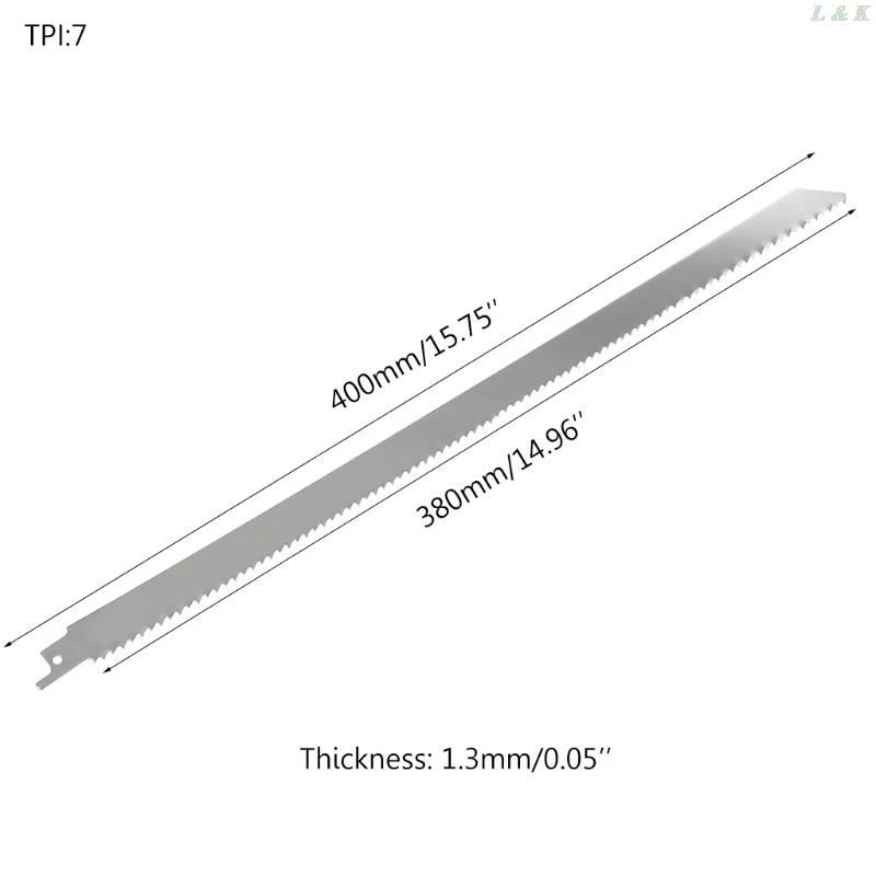

Stainless Steel 300mm Reciprocating Power Saw Blade With Thick Tooth Effective For Cutting Wood Woodworking Tool Accessories