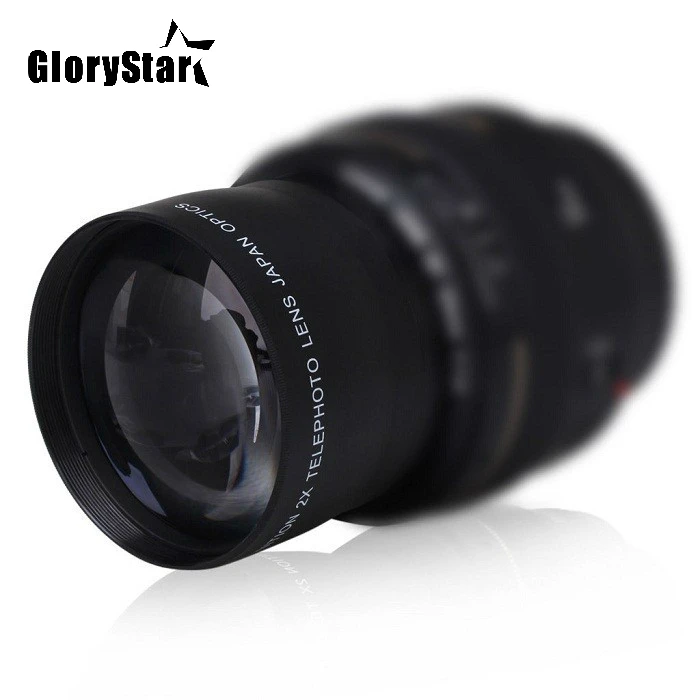 Телеобъектив GloryStar 52 мм 2.0X для Nikon D7100 D5200 D5100 D3100 D90 D60 и другие объективы камеры DSLR с