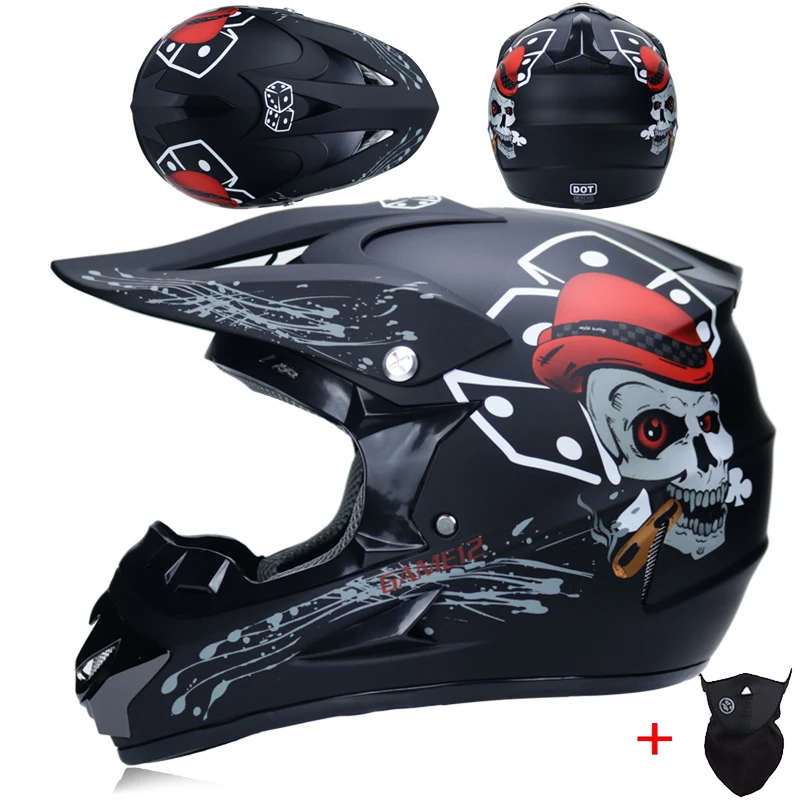 MSUEFKD Полнолицевой мотоциклетный шлем Cross capacete мотокросса внедорожный ATV MTB горные гонки Casco DOT утвержден