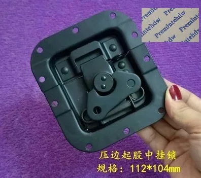 Buffterfly hasp 2 шт./лот Черный дорожный полёт аудио чехол Встраиваемая бабочка Засов петля с защелкой угловая скобка пружинная тяга ролик комплект оборудования - Цвет: Buffterfly hasp