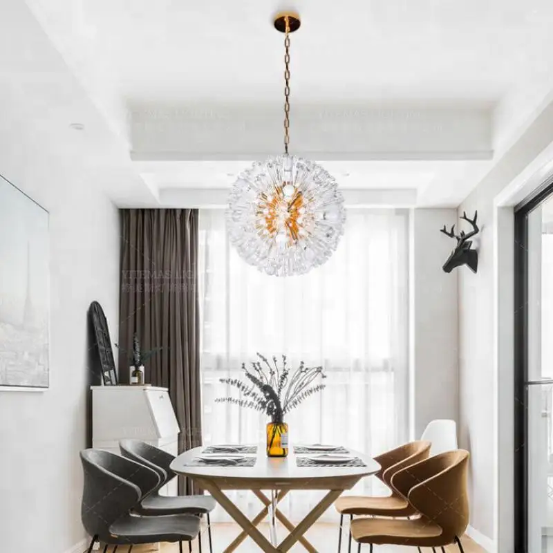 В форме одуванчика Дизайн Круглый ананас хрустальные бусины подвесной